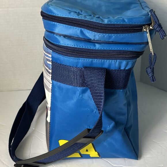 Jeff Gordon Lunch Box #24 Dupont Chevy Race Car Driver Blue Insulated W Strap - Picture 4 of 9